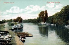 Hampton Court,Molesey,river view